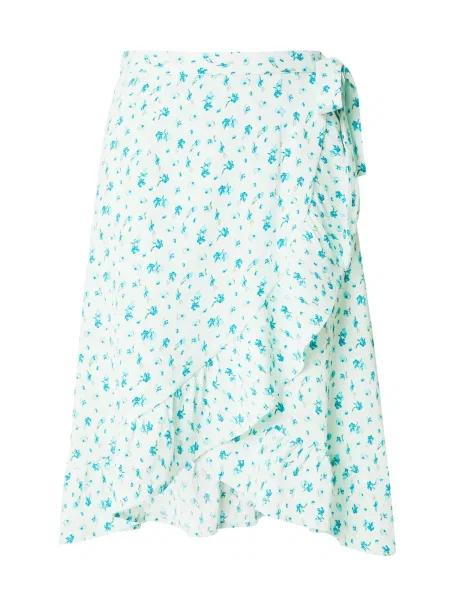 VERO MODA Fustă VMPAGE bleumarin / aqua / verde mentă / verde pastel albastru