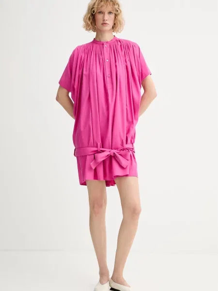 Kenzo rochie de vară din mătase roz