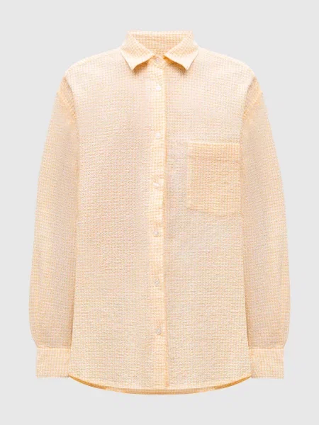 Сорочка в клітинку Woolrich помаранчева