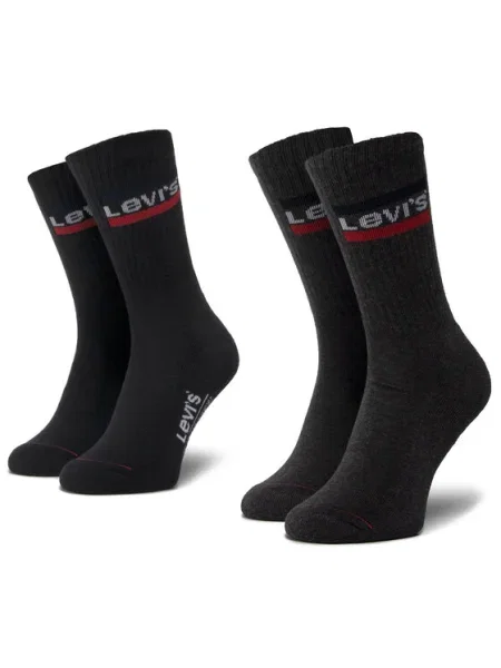 LEVI'S ® Șosete gri închis / roșu alb negru
