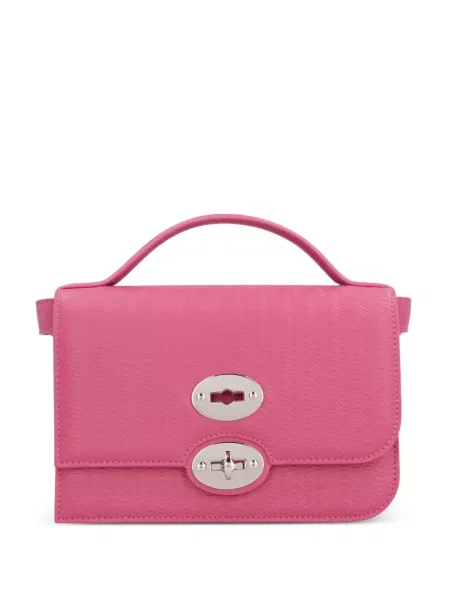 Geantă shopper Zanellato din piele roz