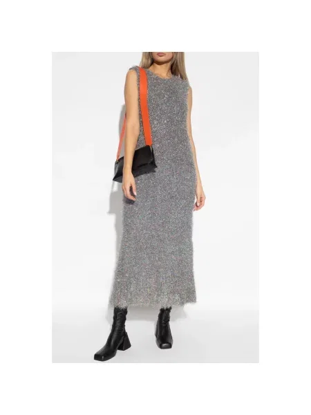 Sukienka Jil Sander bez rękawów szara