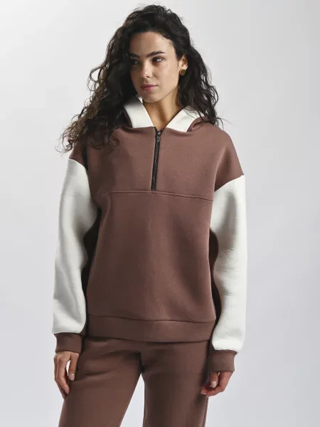 Джемпер Elegante EL мокко бавовна/поліестер