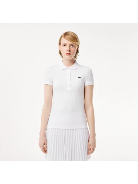 Поло Lacoste белое