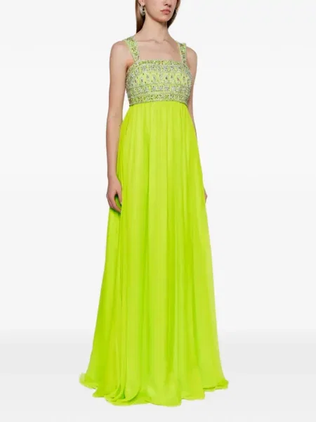 Rochie maxi Dina Melwani galben