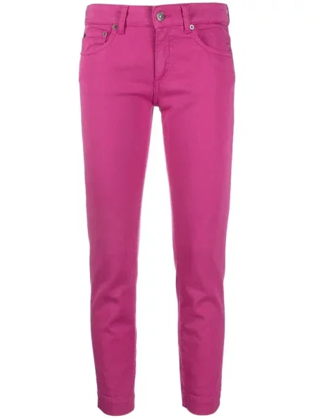 Cropp blugi Dondup cu talie joasă roz