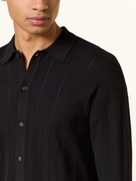 Drykorn Pletená Košile Emilias Regular Fit černá