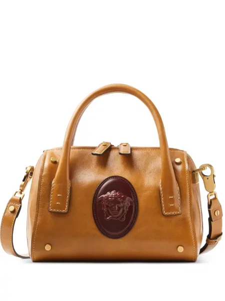 Geantă Versace din piele mini maro