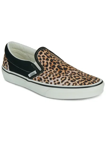 Pantofi Vans cu model leopard clasici negru