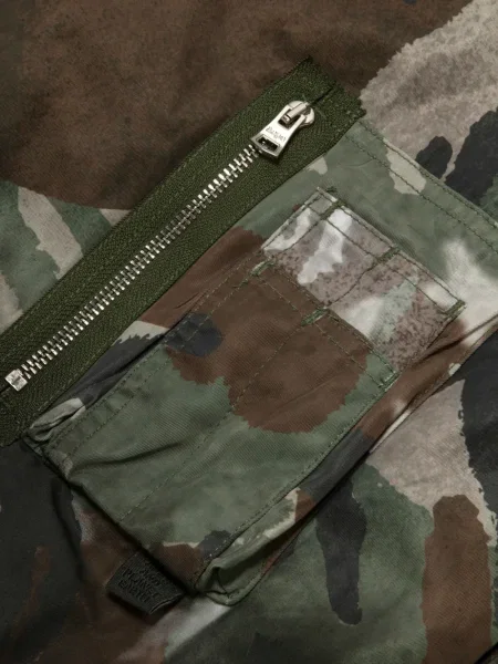 Geacă Aape By A Bathing Ape cu glugă verde
