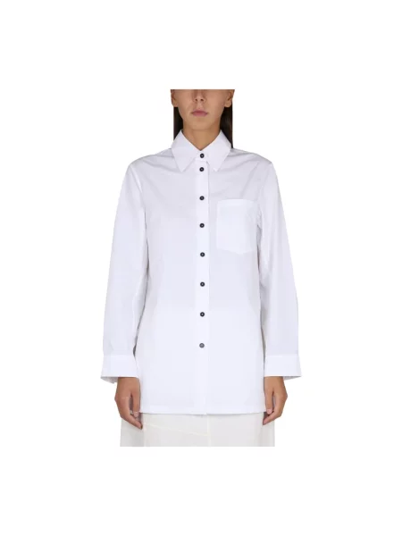 Koszula Jil Sander z długim rękawem biała