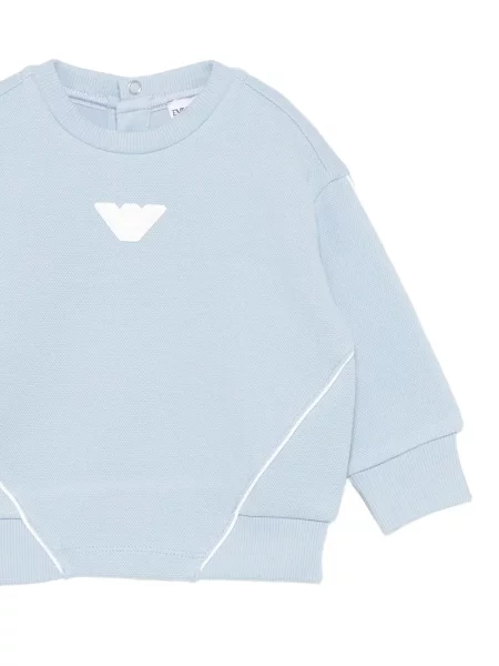 Bluza dziecięca Emporio Armani niebieska