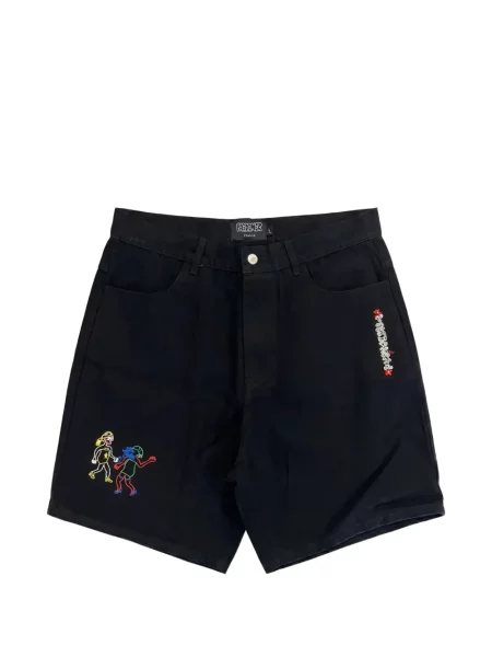 Pantaloni scurți din denim Pas De Mer negru