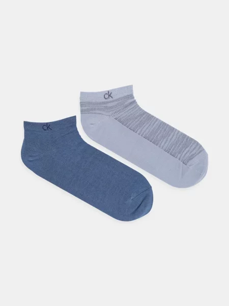 Чорапи Calvin Klein 2 чифта синьо