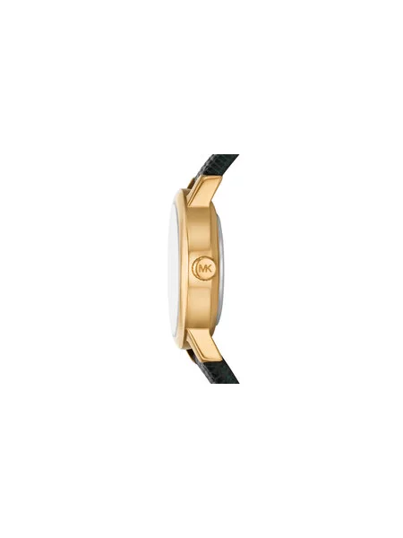 MICHAEL Michael Kors Analógové hodinky MAUDE zlatá / tmavozelená zelená
