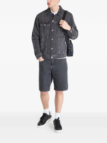 Traper jakna Karl Lagerfeld Jeans s autogramom siva