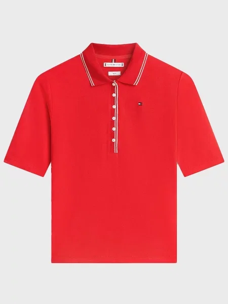 Поло Tommy Hilfiger червоне