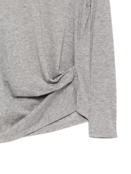 Tricou Jnby drapate gri