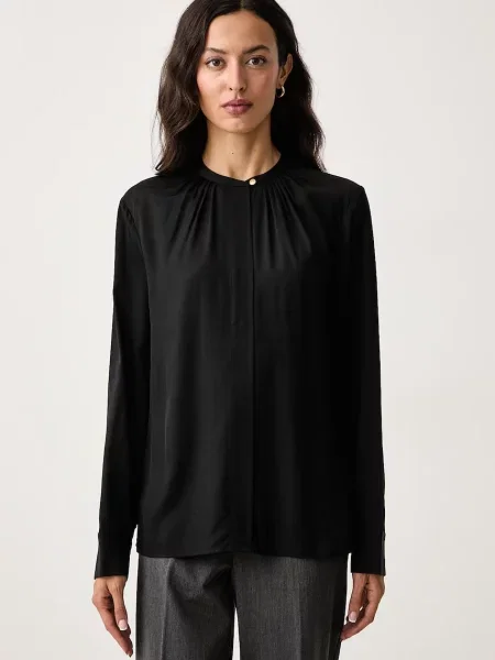 Tommy Hilfiger bluză pentru femei din vâscoză negru