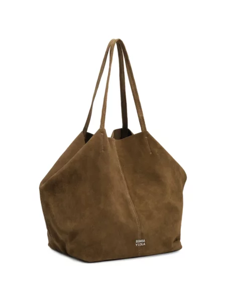 Τσάντα shopper Bimba Y Lola σουέτ καφέ