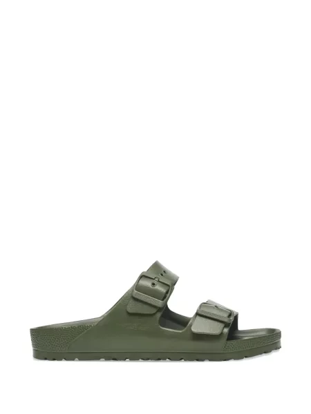 Papuci Birkenstock cu cataramă verde