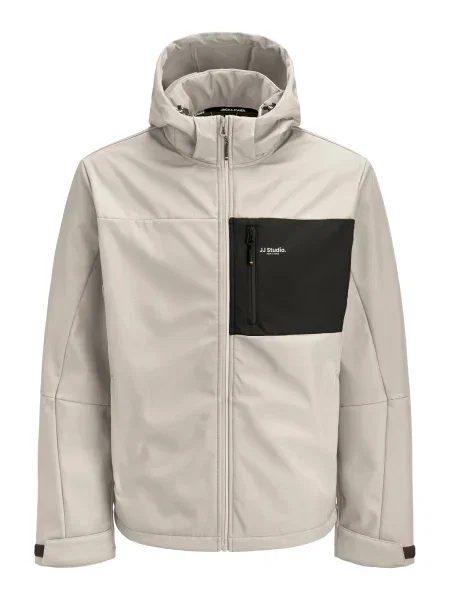 JACK & JONES Geacă de primăvară-toamnă JJNORTH crem / negru bej