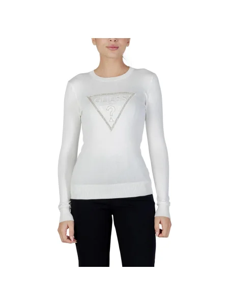 Tricou mânecă lungă Guess alb