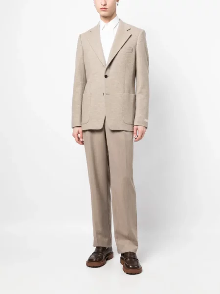 Vilnonis švarkas Lanvin ruda
