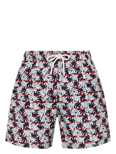 Kąpielówki Palm Angels z nadrukiem niebieskie