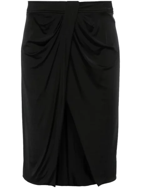 Mała spódnica mini Tom Ford z dżerseju kopertowa czarna
