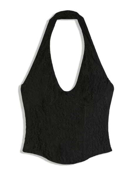 Bershka Top negru