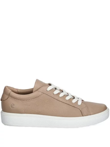 Sneakerși Ecco cu șireturi din piele