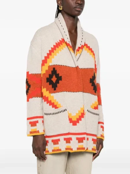 Gulerat cardigan Kujten tricotate