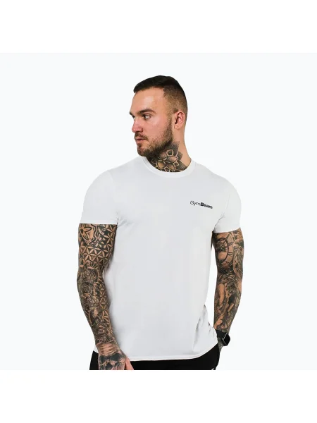 Футболка GymBeam Basic white біла