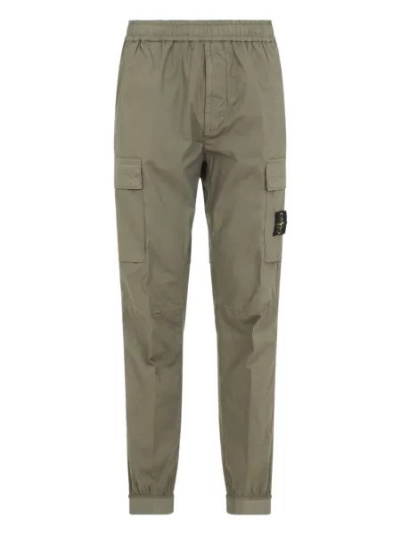 Pantaloni cargo Stone Island cu strasuri verde