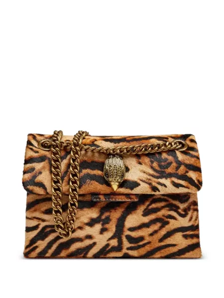 Geanta crossbody Kurt Geiger London cu imagine cu dungi de tigru maro