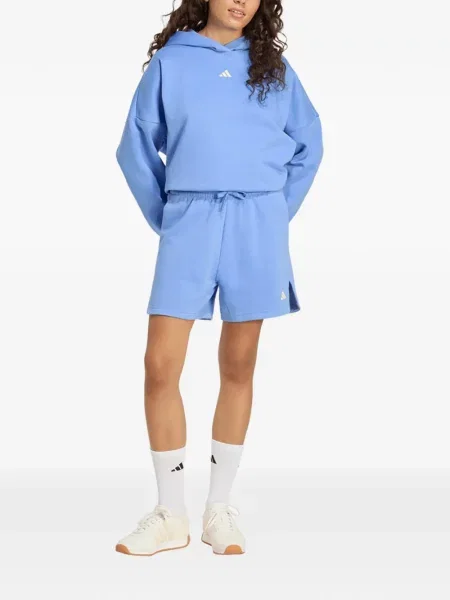 Húzózsinór futó póló Adidas nyomtatás kék