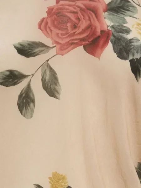 Top Magda Butrym cu model floral cu imagine cu un umăr gol