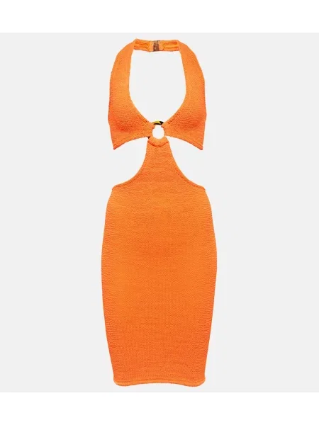 Obleka Hunza G oranžna