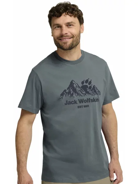 Футболка Jack Wolfskin сіро-синій синя
