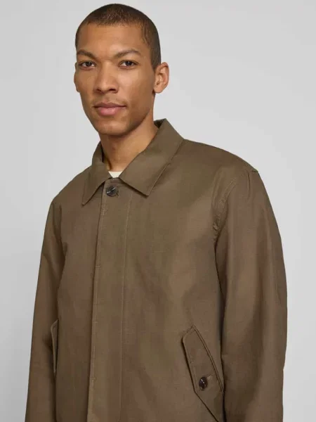 Kurtka koszulowa o kroju regular fit z mieszanki lnu i bawełny model LEWIS' Selected Homme
