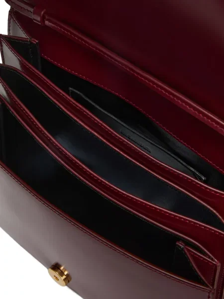 Geantă Jil Sander din piele roșu