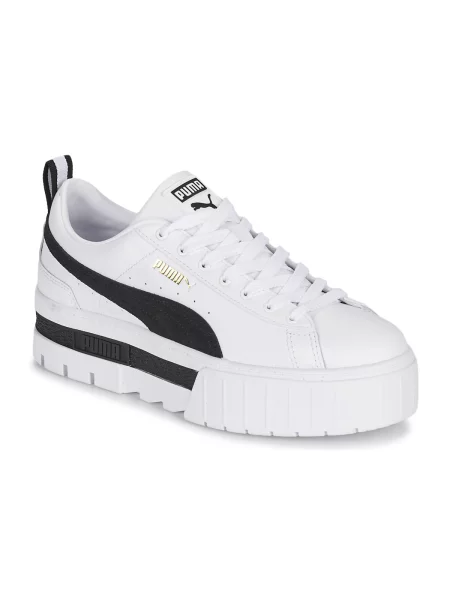 Cipele Puma Mayze Lth Wn s platformom bijela