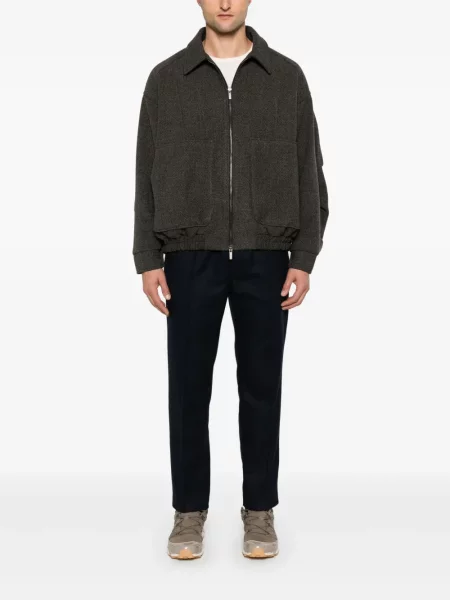 Spodnie A.p.c. flanelowe niebieskie