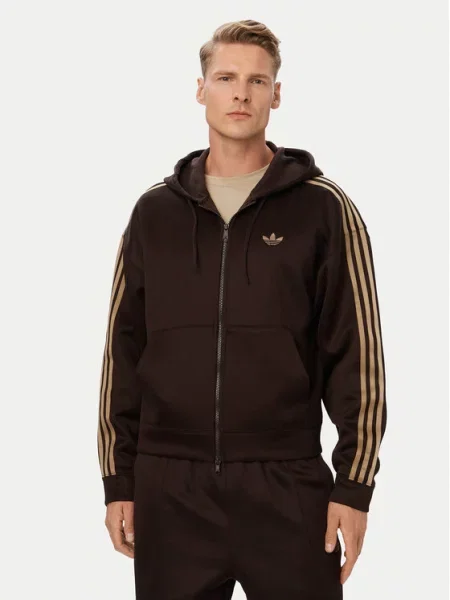 Mikina adidas hnědá