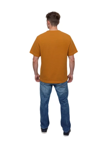 TOM TAILOR Tricou galben muștar alb