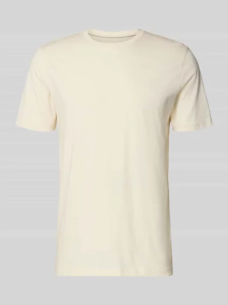 T-shirt z okrągłym dekoltem Christian Berg Men beżowa
