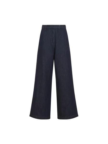 Spodnie Dries Van Noten niebieskie