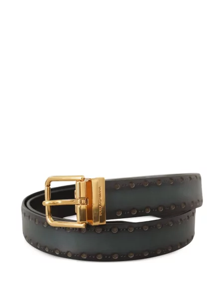 Cu centură curea Dolce & Gabbana din piele verde