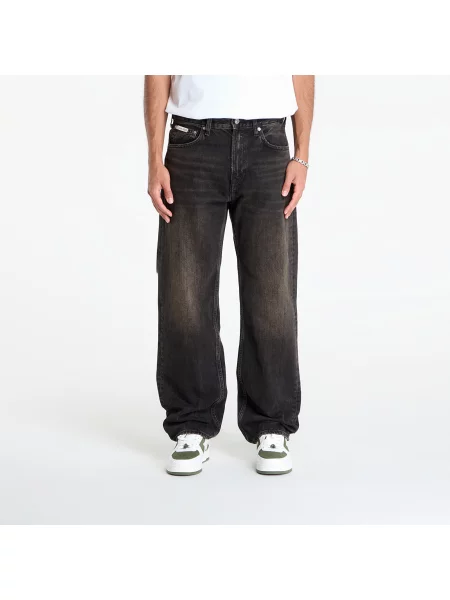 Pantaloni Calvin Klein Jeans Straight Espress Jeans Black negru